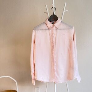 Men's Pink Button-Up Shirt